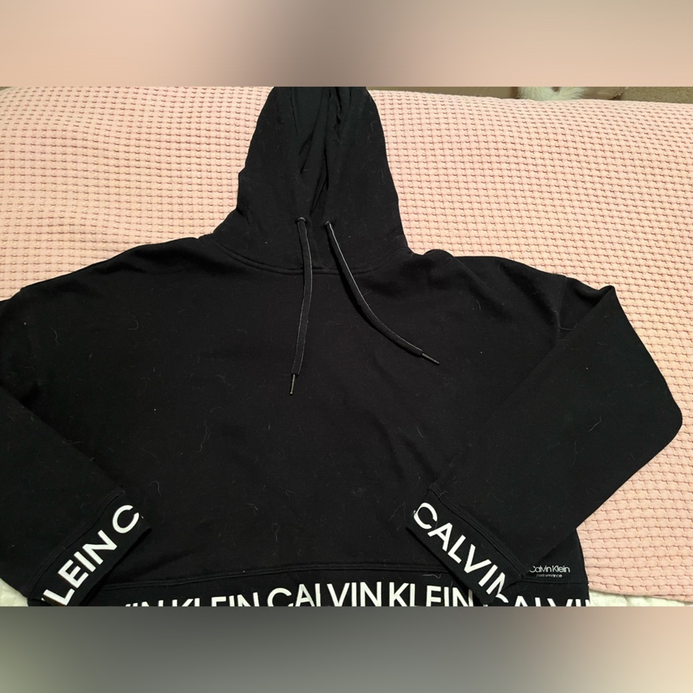 Calvin Klein Cropped Sweatshirt- Size Large
